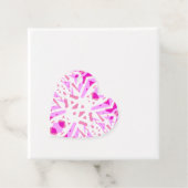 Pinke Weißes geometrisches Art Deco Valentine Lieb Geschenkanhänger (Beispiel)