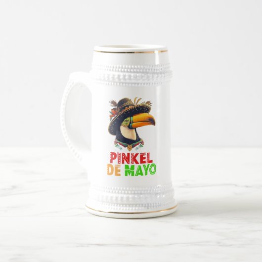 Pinkel De Mayo Bierglas (Vorderseite Links)