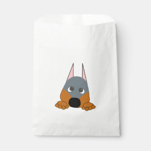 Pinkeln Dobermann blau und rost Geschenktütchen