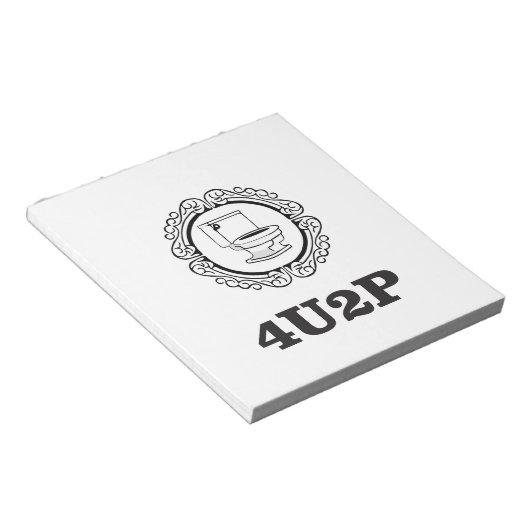 Pinkeln Notizblock (angewinkelt)