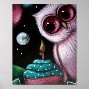 PINKEN SIE IHREN GEBURTSTAG CUPCAKE Poster