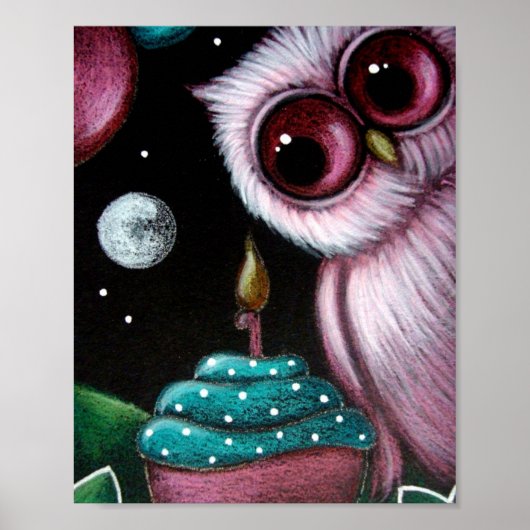 PINKEN SIE IHREN GEBURTSTAG CUPCAKE Poster (Vorne)