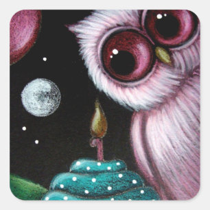 PINKEN SIE SICH IHREN GEBURTSTAG CUPCAKE Sticker