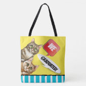 Pinkende Katzen Lehrerin Tasche - sehen Sie zurück (Vorderseite)