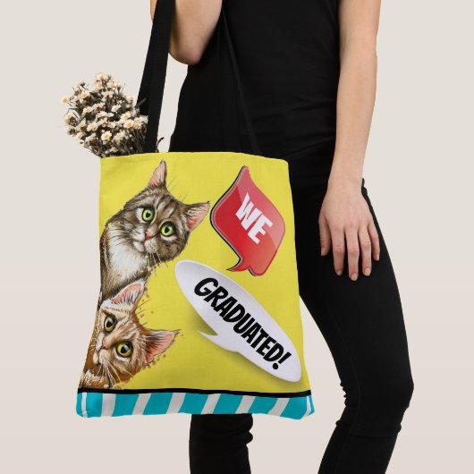 Pinkende Katzen Lehrerin Tasche - sehen Sie zurück (Von Nahem)