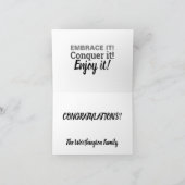 Pinkender Cats-Abschluss Karte (Innenseite)