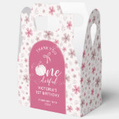 PINKER BOGEN & TORBOGEN HERBST-KÜRBISBLUMEN GEBURT GESCHENKSCHACHTEL (Offen)