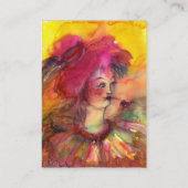 PINKER CLOWN VISITENKARTE (Rückseite)