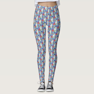 PINKER FLAMINGO SCHNEEMANN LUSTIGE WEIHNACHTS LEGG LEGGINGS