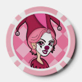 Pinker Joker Pokerchips (Rückseite)