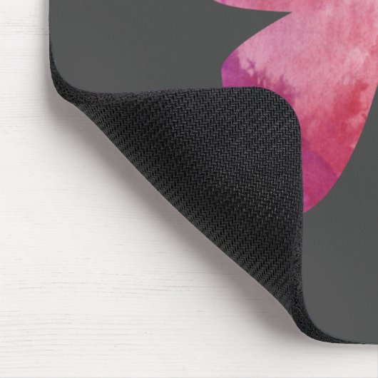 Pinker Schmetterling Mousepad (Ecke)
