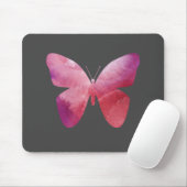 Pinker Schmetterling Mousepad (Mit Mouse)