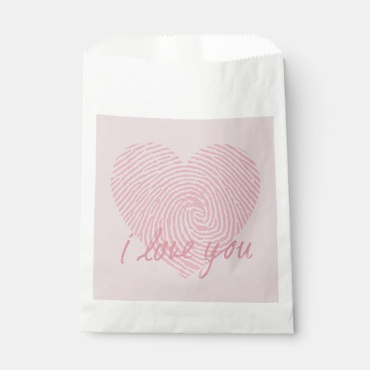 PINKER TRAUM | Ich liebe dich Geschenktütchen (Vorderseite)