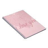 PINKER TRAUM | Ich liebe dich Notizblock (Rechte Seite)