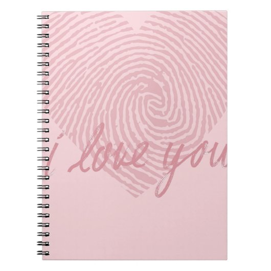 PINKER TRAUM | Ich liebe dich Notizblock (Vorderseite)