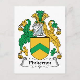 Pinkerton Familienwappen Postkarte