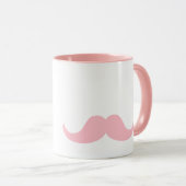 Pinkery Mustache Tasse (VorderseiteRechts)