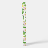 Pinkes Blumen-Limonen-Muster-Monogramm Case-Mate iPhone Hülle (Rückseite / Links)