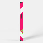 Pinkes Friedenszeichen iPhone Hülle (Rechte Seite)