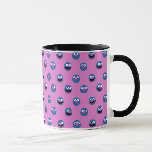 Pinkes Grover-Gesichtsmuster Tasse (Rechts)