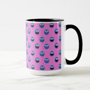 Pinkes Grover-Gesichtsmuster Tasse