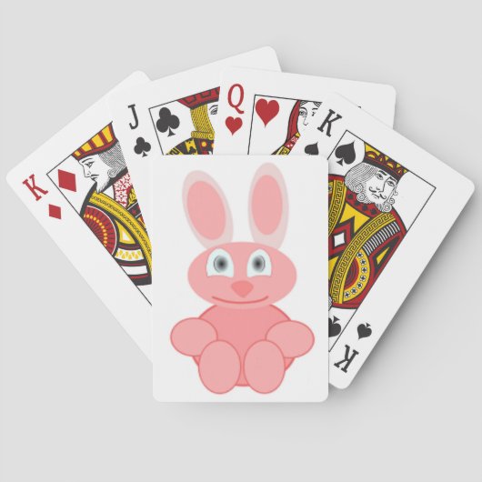 PINKES HASEKANINCHEN SPIELKARTEN (Rückseite)