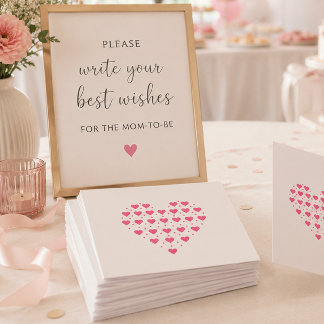 Pinkes Herz Karte