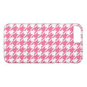 Pinkes Houndstooth-iPhone 7 Plus Case (Rückseite (Horizontal))