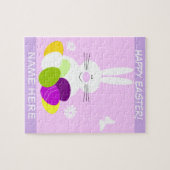 Pinkes Kinder Ostern Puzzle (Horizontal)