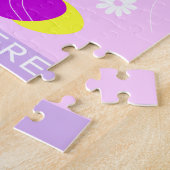 Pinkes Kinder Ostern Puzzle (Seite)