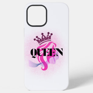 Pinkes Königinnenkronendesign – Selbstbewusste fem iPhone 12 Pro Max Hülle