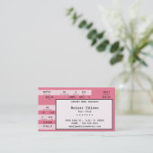 pinkes Konzert Ticket (Stehend Vorderseite)