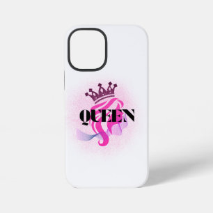 Pinkes Kronendesign für die Königin – Selbstbewuss iPhone 12 Mini Hülle