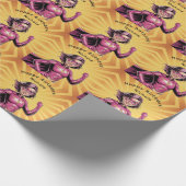 Pinkes Mädchen-Superhelden-Geburtstagsfeier Geschenkpapier (Ecke)