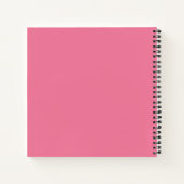 Pinkes Pariser Kunstskizzenbuch Notizblock (Rückseite)