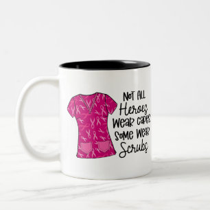 Pinkes Schleifen-Schwesternkleidung - Wertschätzun Zweifarbige Tasse