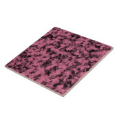 Pinkes Schwarz Cubism Muster Fliese (Seite)