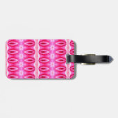 Pinkey-Rose Ikat 6 Gepäckanhänger (Rückseite horizontal)