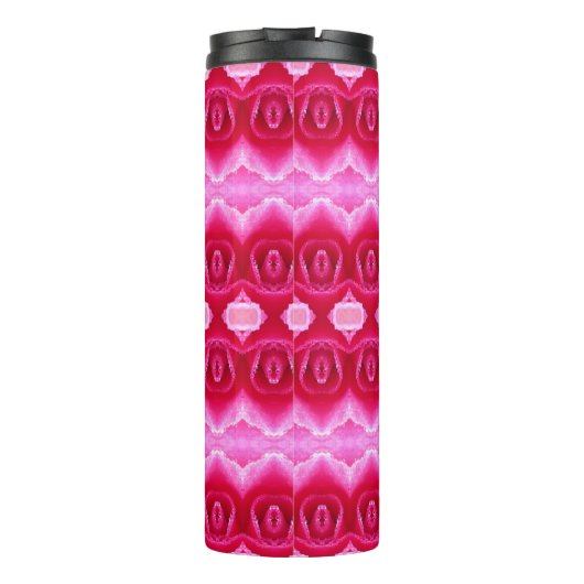 Pinkey-Rose Ikat 7 Thermosbecher (Rückseite)