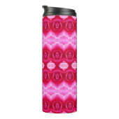 Pinkey-Rose Ikat 7 Thermosbecher (Nach rechts gedreht)