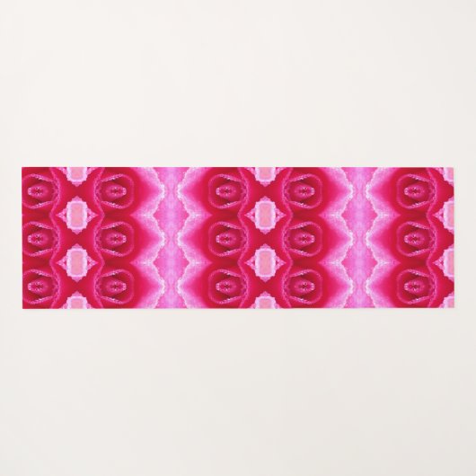 Pinkey-Rose Ikat 7 Yogamatte (Rückseite (Horizontal))