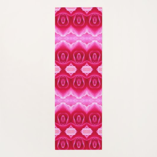 Pinkey-Rose Ikat 7 Yogamatte (Rückseite)