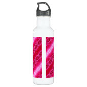 Pinkey-Rose Ikat 8 Edelstahlflasche (Rückseite)
