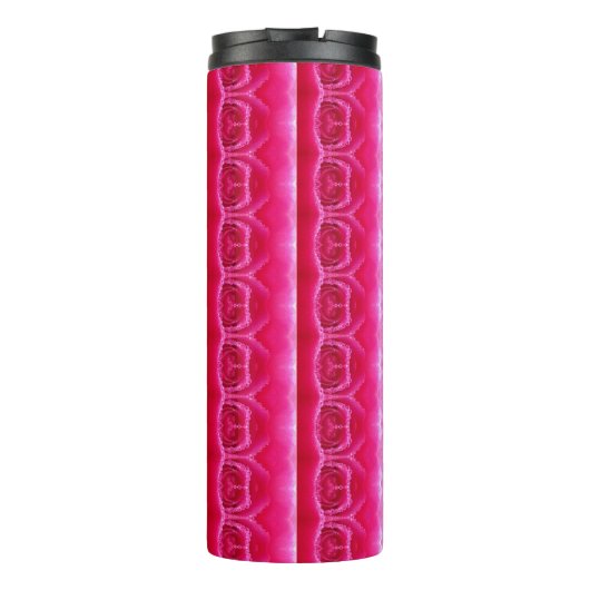 Pinkey-Rose Ikat 8 Thermosbecher (Rückseite)