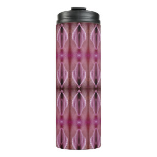 Pinkey-Rose Ikat 9 Fog Thermosbecher