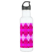 Pinkey Rose Ikat Edelstahlflasche (Vorderseite)