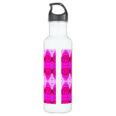 Pinkey Rose Ikat Edelstahlflasche (Rückseite)