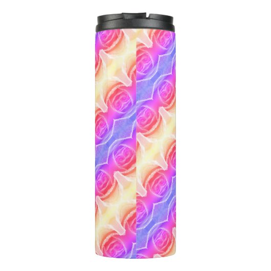 Pinkey Rose Ikat Ipan Thermosbecher (Rückseite)