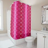 Pinkey Rose Ikat Zen Duschvorhang (Beispiel)