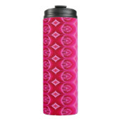 Pinkey Rose Ikat Zen Thermosbecher (Vorderseite)